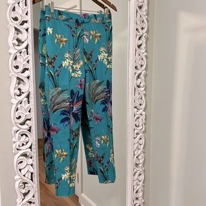 Insight floral turquoise pants